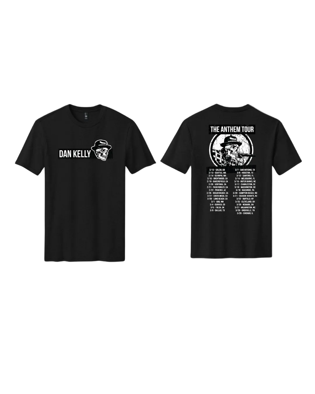 Dan Kelly Skelly Anthem Tour Tee - Black