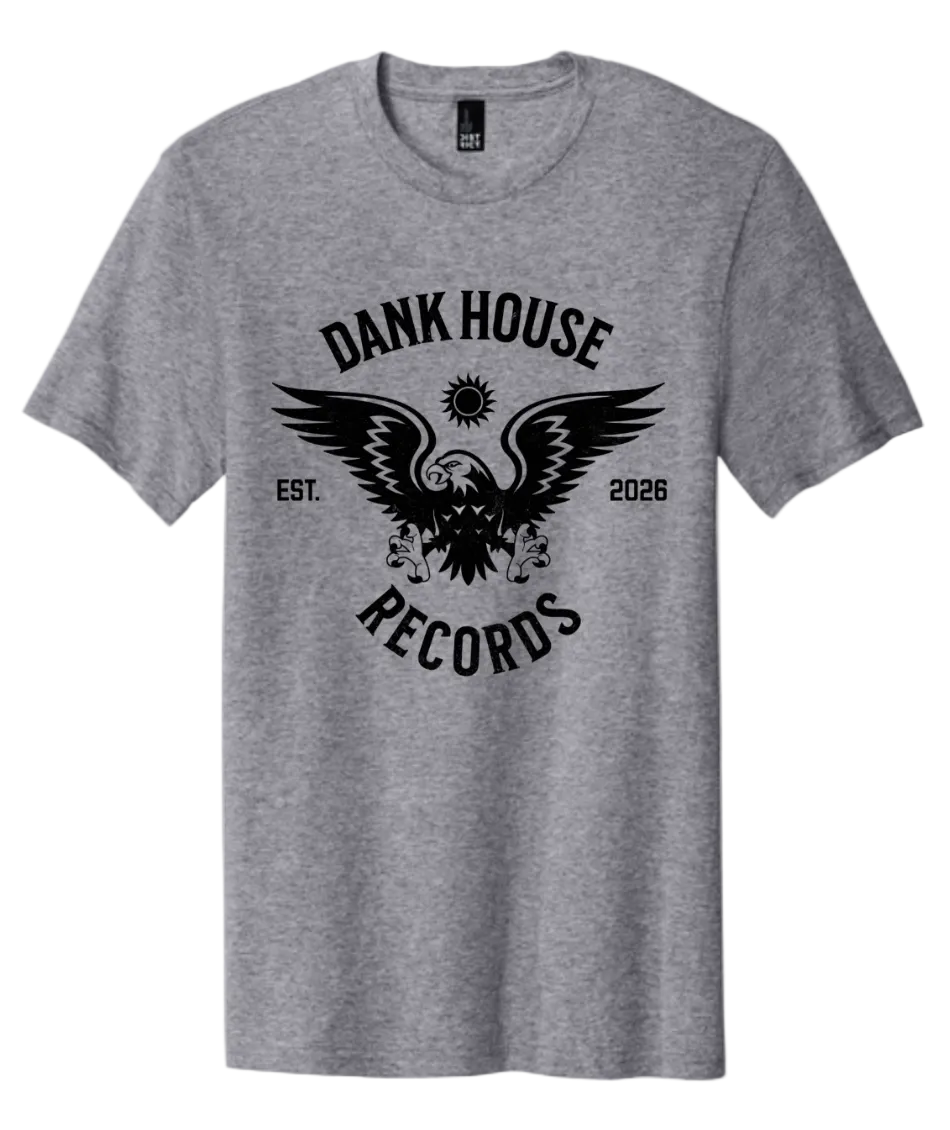 Brand NEW!! Dank House Records Eagle tee - Grey