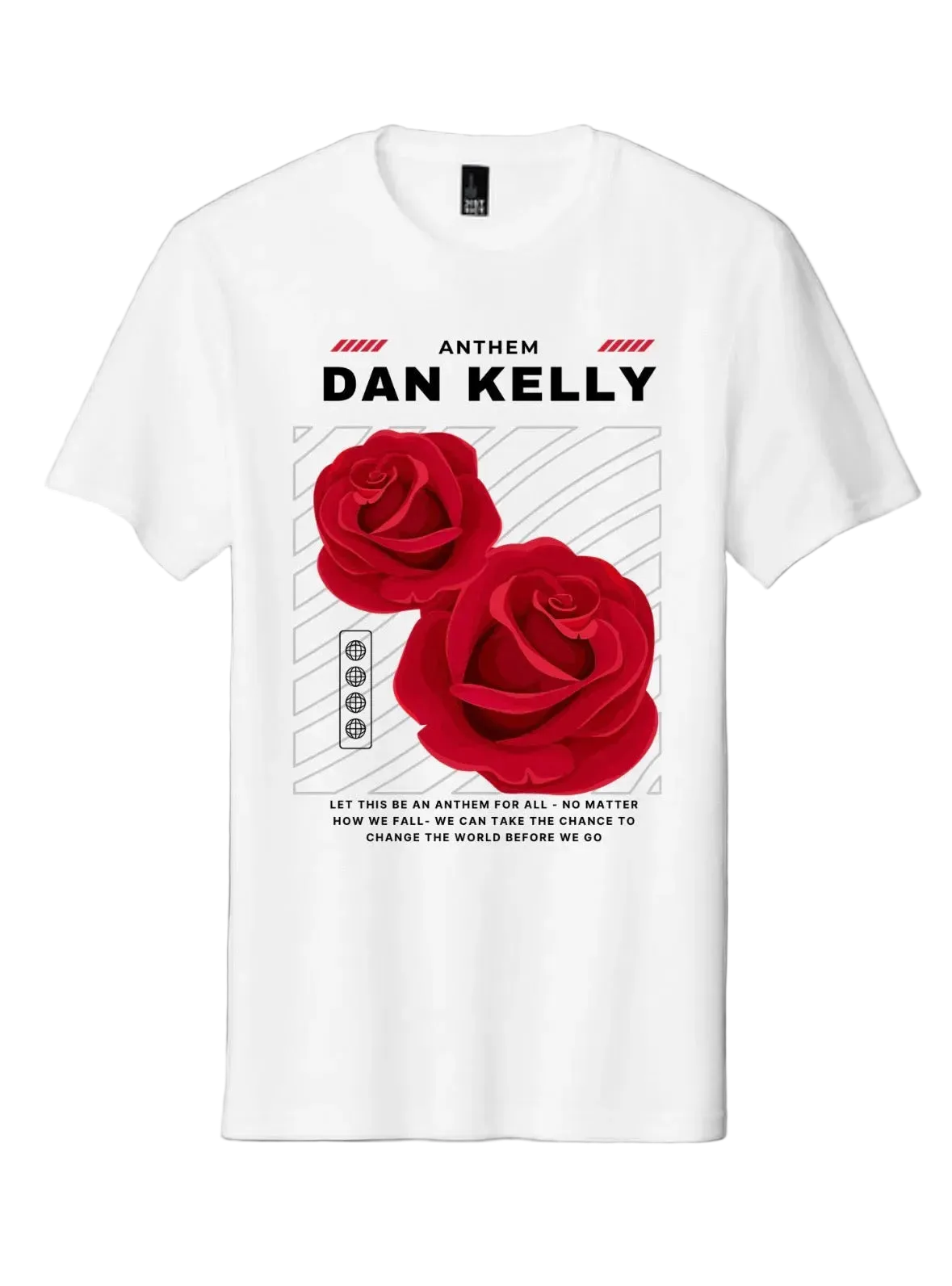 Dank Roses Anthem Tee - White - NEW UPDATED DESIGN!