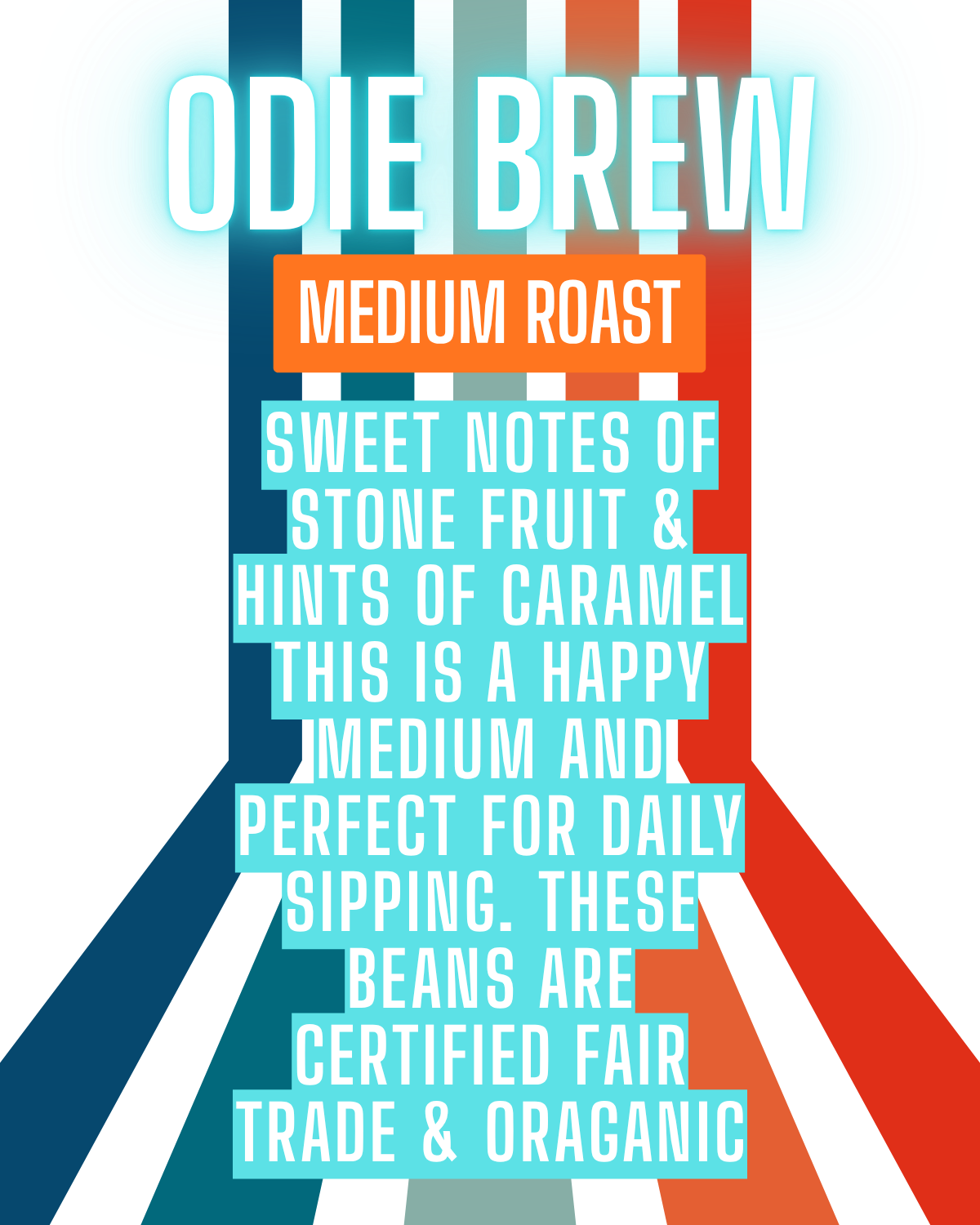 NEW! Odie Brew MED Roast Coffee Beans