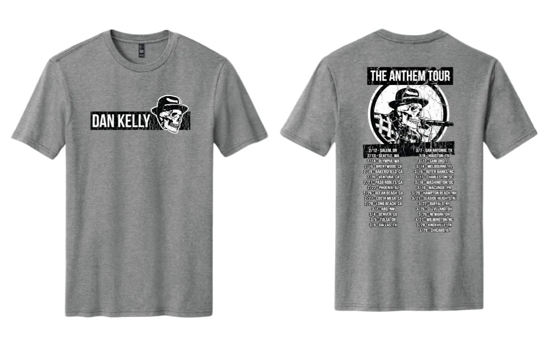 Dan Kelly Skelly Anthem Tour Tee - Grey