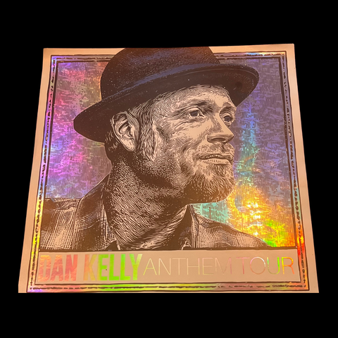 Brand New! Dan Kelly - Anthem Tour Portrait Foil Poster 12"x 12"