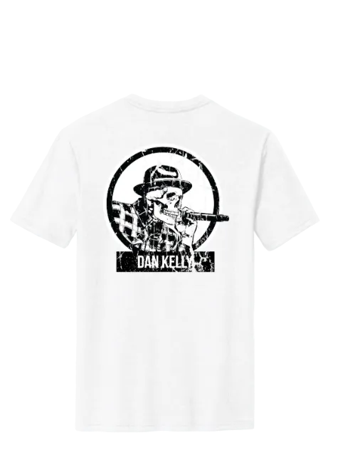 Dan Kelly Skelly tee - WHITE - BRAND NEW