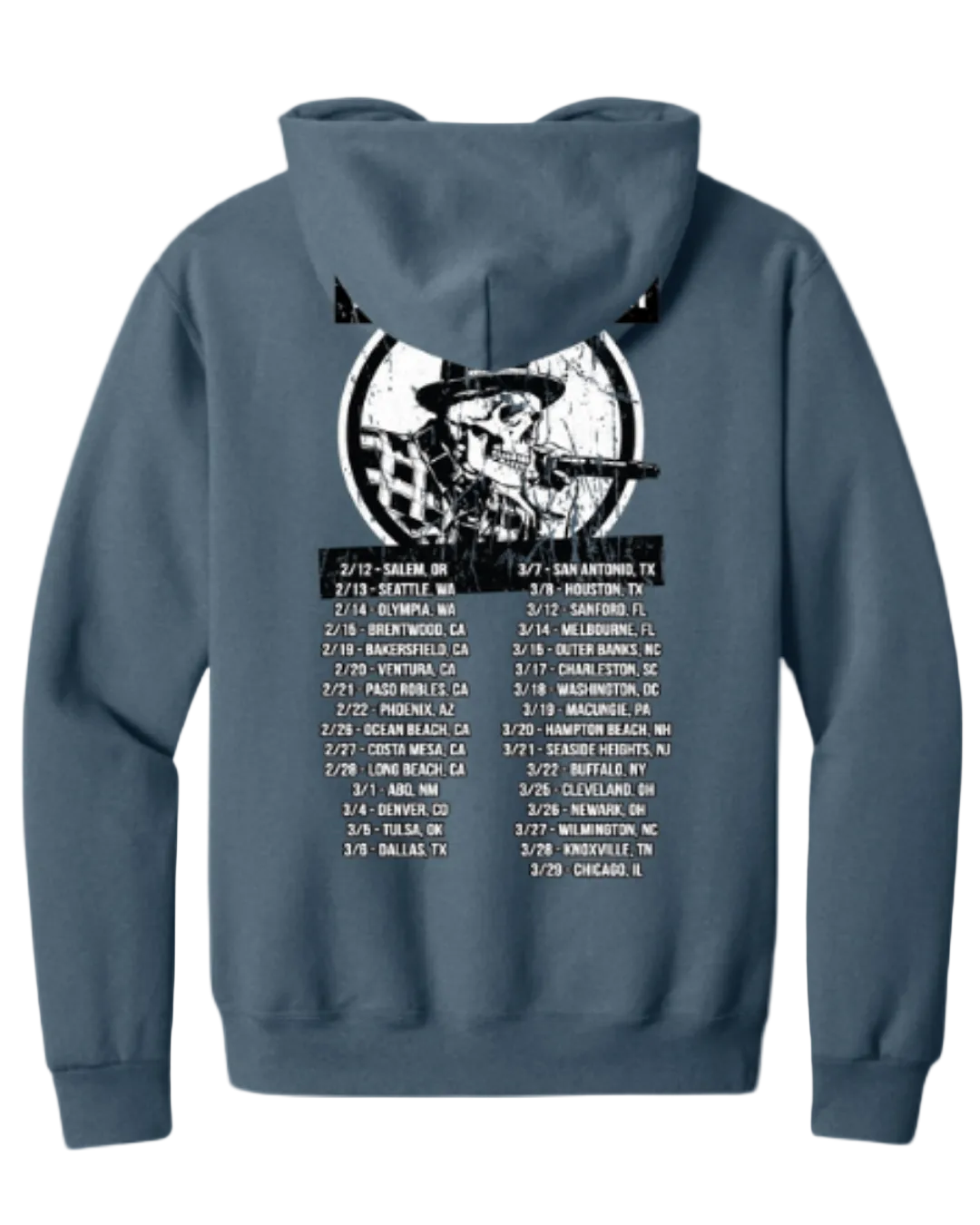 Dan KELLY Skelly Anthem Tour Hoodie - Denim Blue