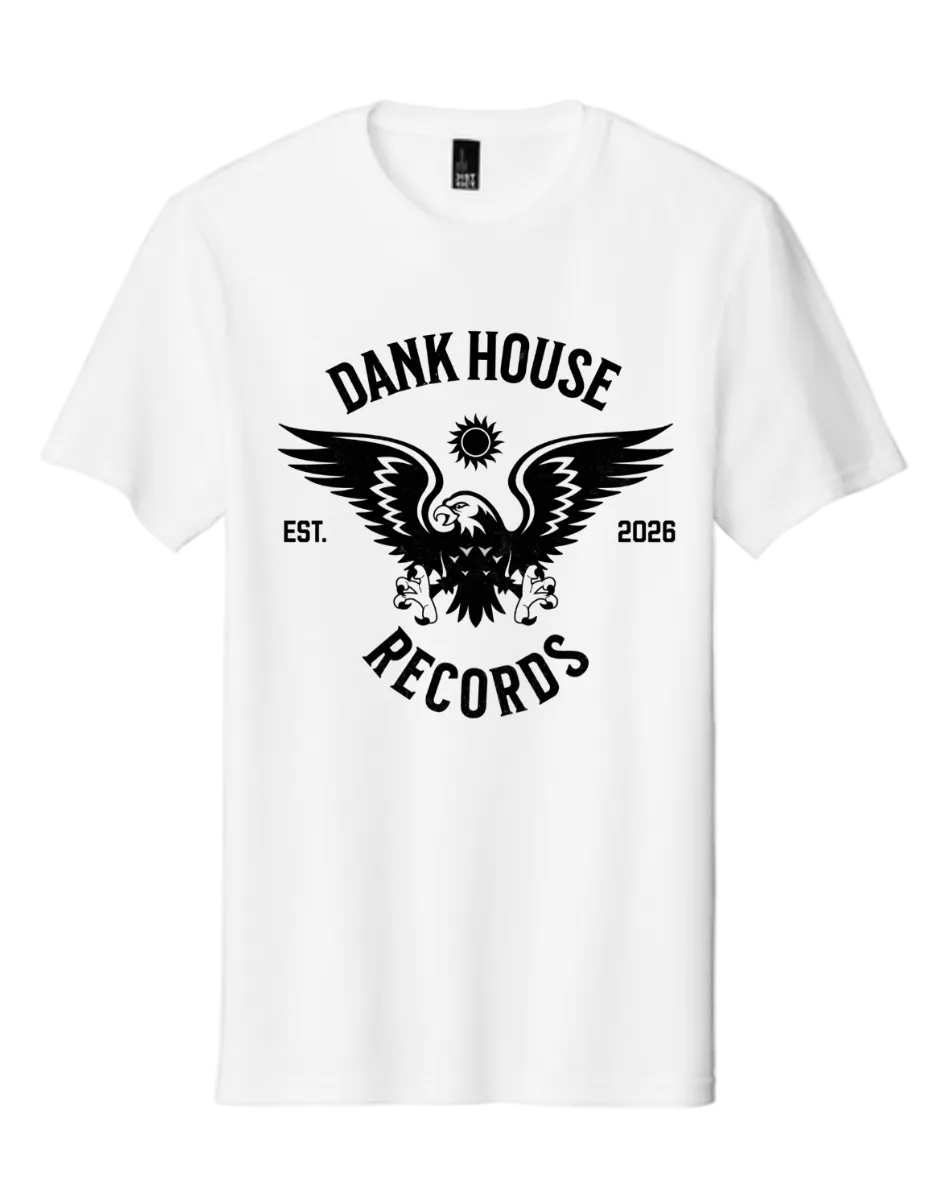 Brand NEW!! Dank House Records Eagle tee - White