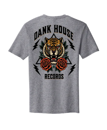 Brand NEW! Dank House Records Tiger Tee - Grey