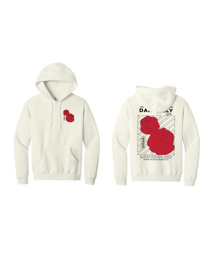 BRAND NEW! DANK Roses Hoodie (Sweet Cream)