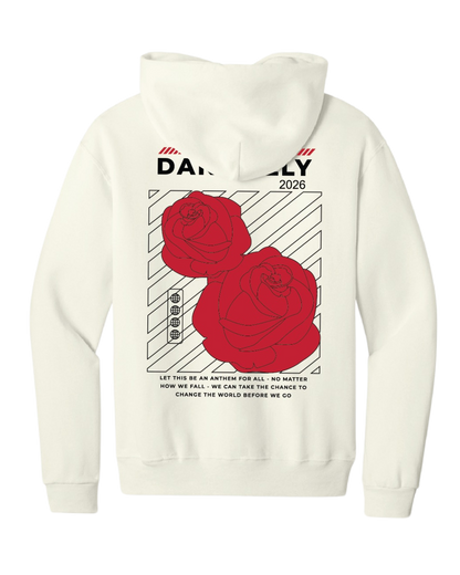 BRAND NEW! DANK Roses Hoodie (Sweet Cream)