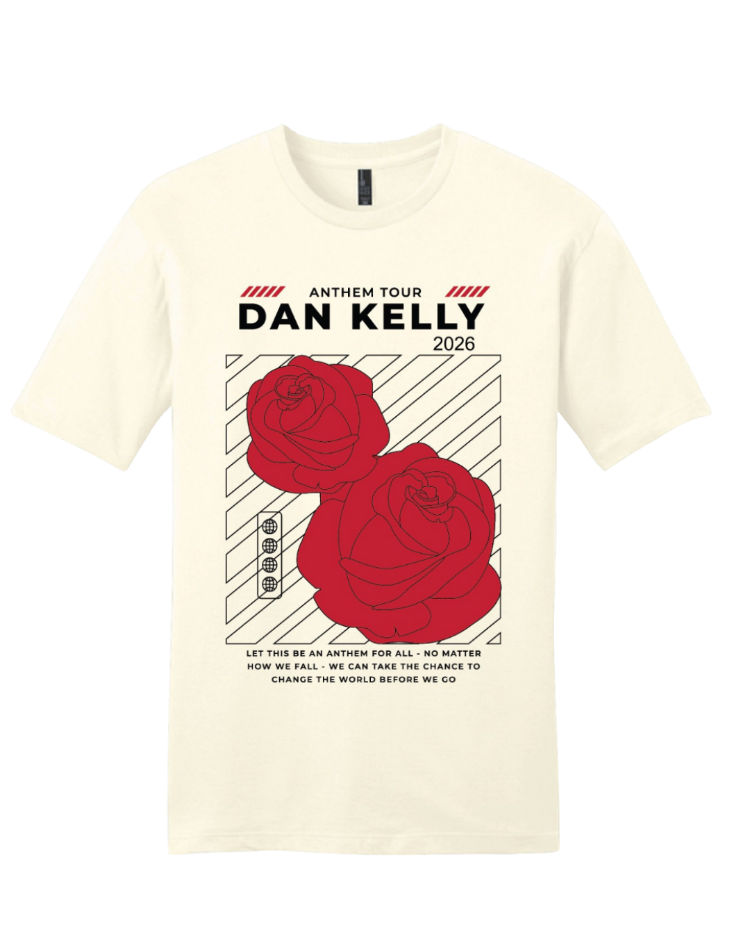 DANK Roses Tee - Gardenia