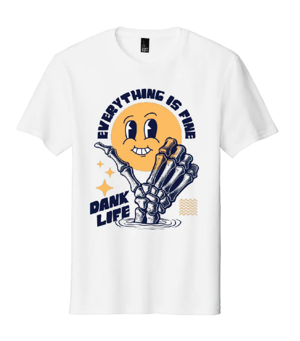 Everything is Fine tee - white - BRAND NEW!