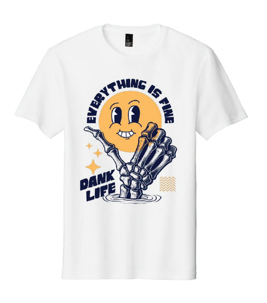 Everything is Fine tee - white - BRAND NEW!