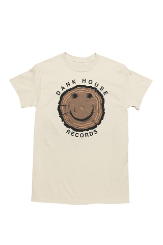 Brand New! Happy Wood Dank House Records tee - Sand