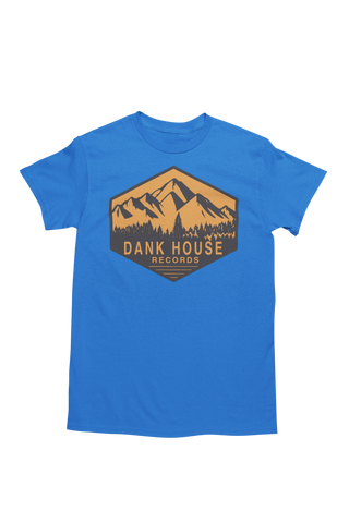 Brand New! Dank House Records Mountains tee - Blue