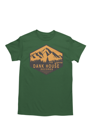 Brand New! Dank House Records Mountains tee - Green
