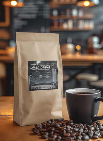 Brand New! Overdrive Dark Roast Coffee Beans - STRONG!