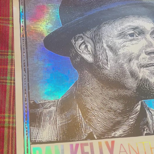 Brand New! Dan Kelly - Anthem Tour Portrait Foil Poster 12"x 12"